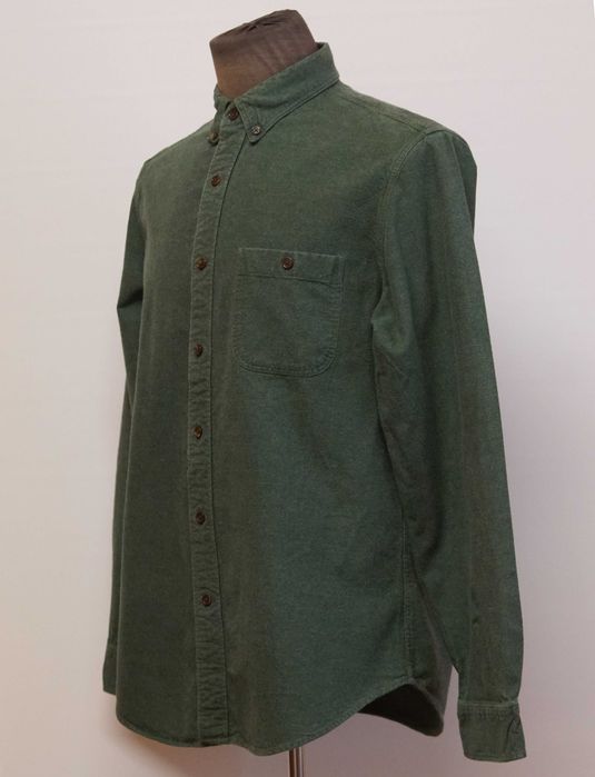 Camasa  J Crew flanel verde marimea M