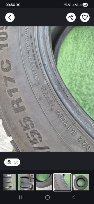 Vând cauciucuri 225/55/17 C M+S set complet imp Germania