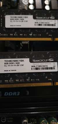 Рам памет Team Group 2x 8 GB 1600 MHz DDR3 1,5 V