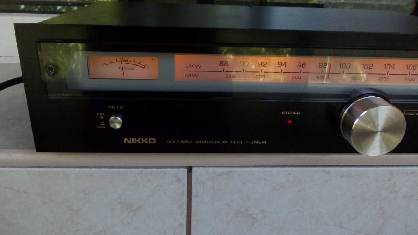 Tuner JVC T-X2, NIKKO NT-360 radio deck pt.linie,vintage