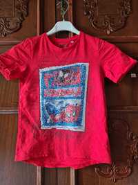 Tricou C&A, Spider man, Marvel, nr. 128, cu paiete, în stare impecabil