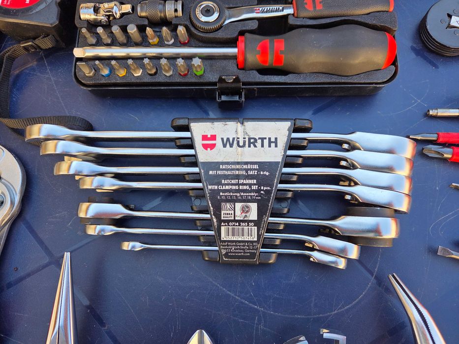 Пълен Комплект Професионални Инструменти WÜRTH ZEBRA 18V – ОТЛИЧЕН