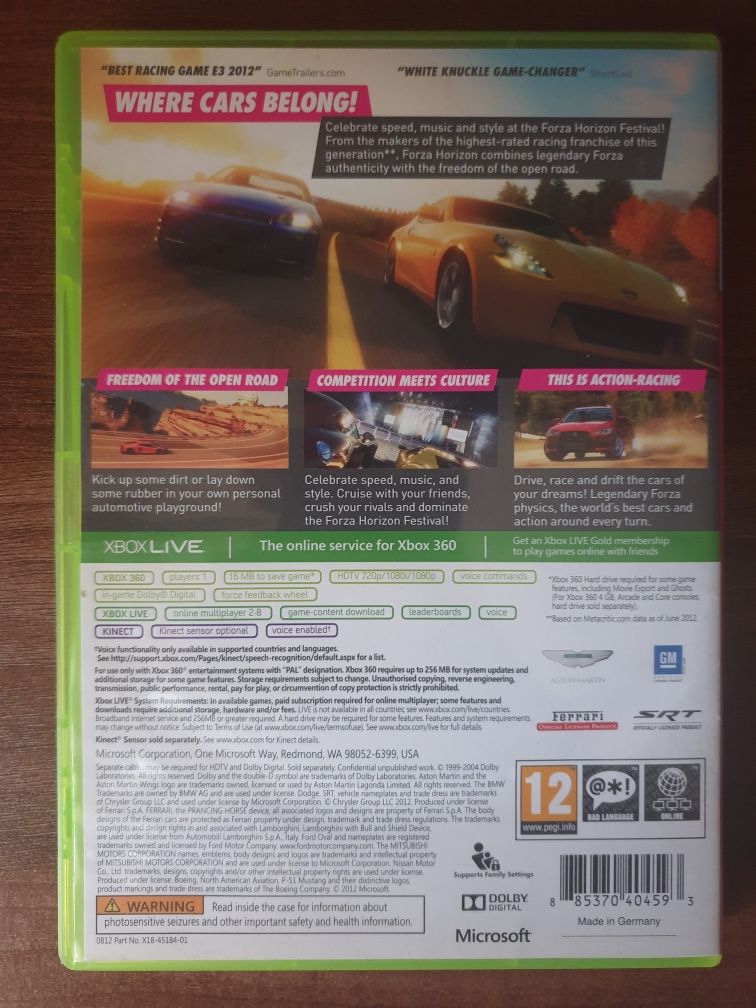 Forza Horizon Xbox 360