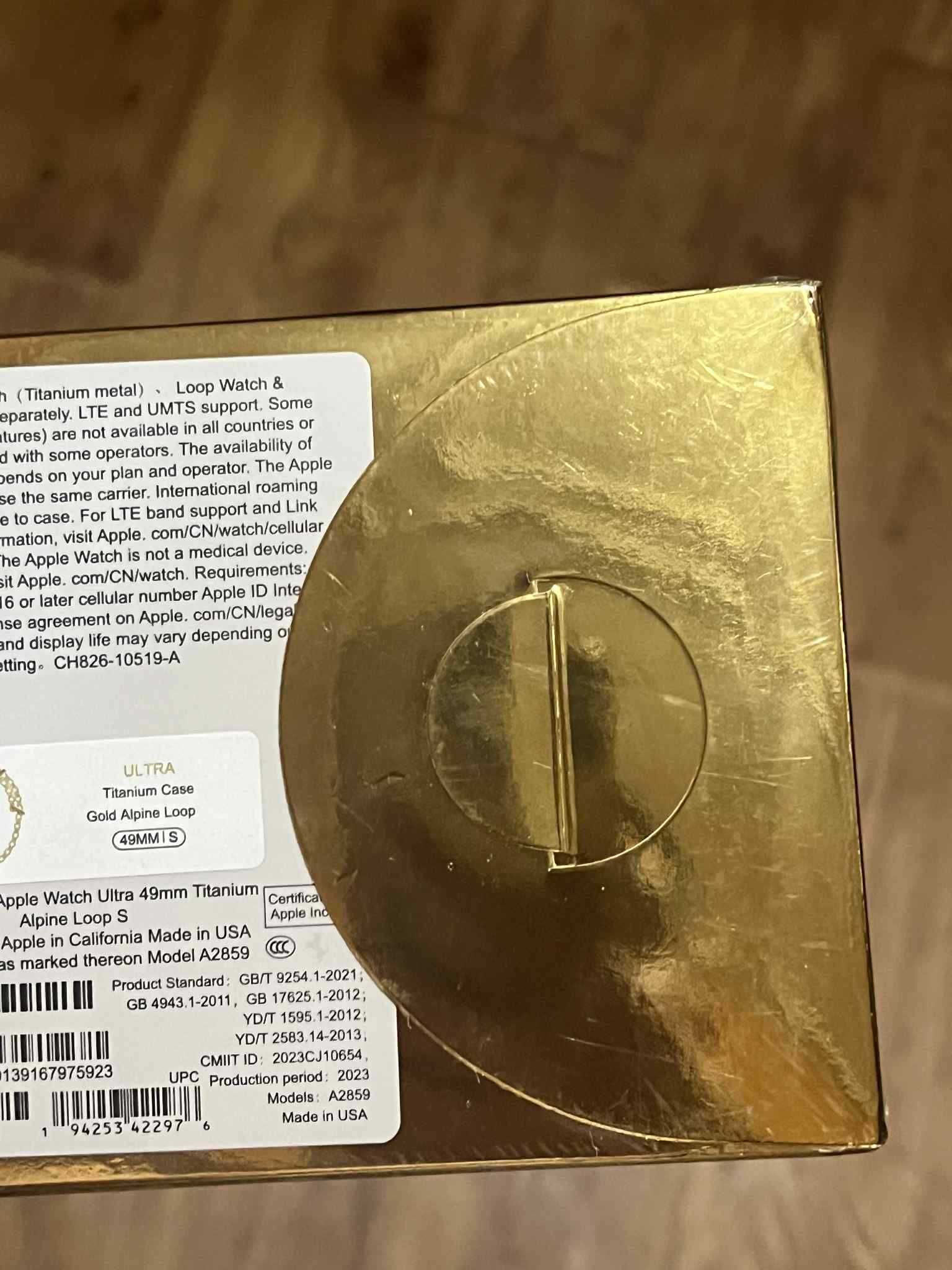 Apple watch 49mm ultra titanium alpine loop s