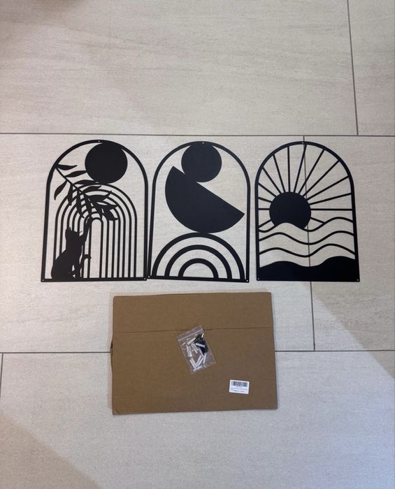 Panouri metalice decor set 3 buc