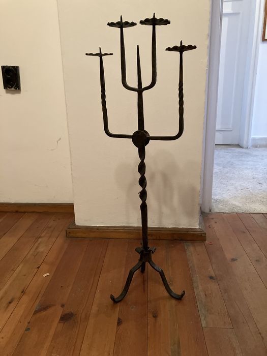 Метален свещник, 4 свещи