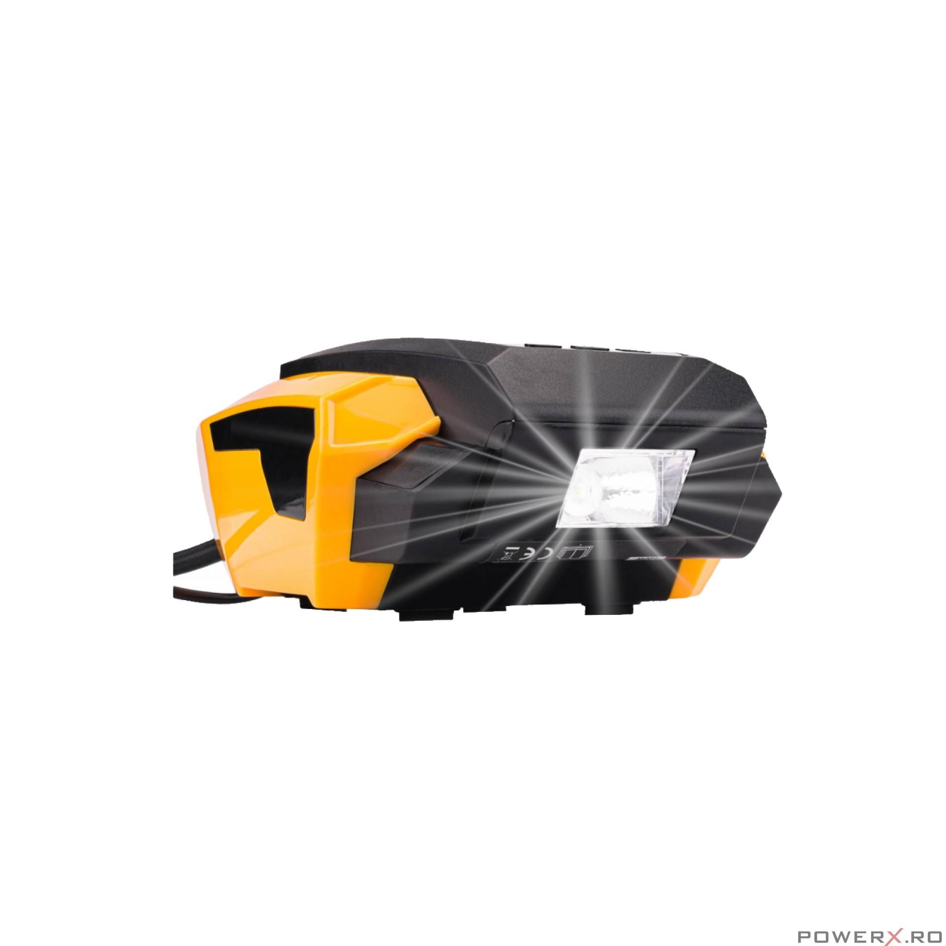 Compresor auto mini portabil 120W, 12V, 10 bari, 35 l/min, Powermat