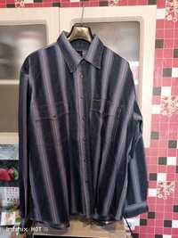 Джинсовая  рубашка  Wrangler мужская бу, размер М, 50.