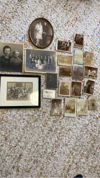 Lot de 21 fotografii vechi mari si mici WWI-WWII, din 1900-1950