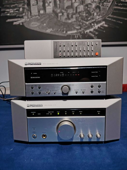 PIONEER A-C5 Stereo amplifier, PIONEER T-C3 Stereo Cassette Deck