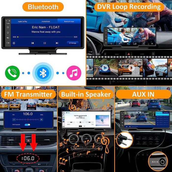 Мултимедия с Carplay, Android Auto от Westods  9.3" две камери, карта