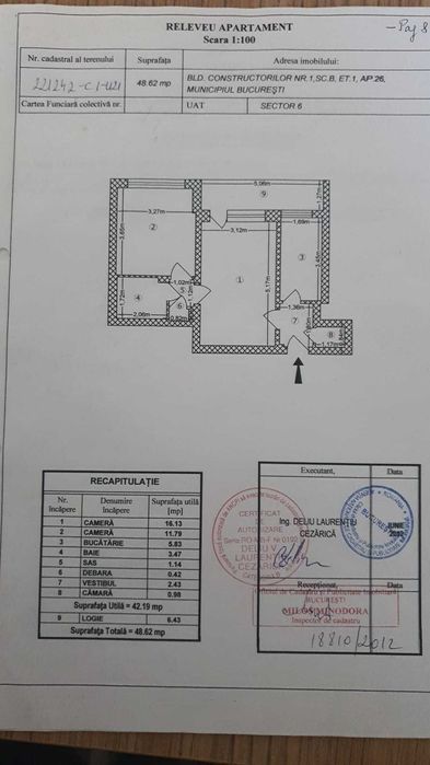 Vand Apartament 2 camere Crangasi sector 6