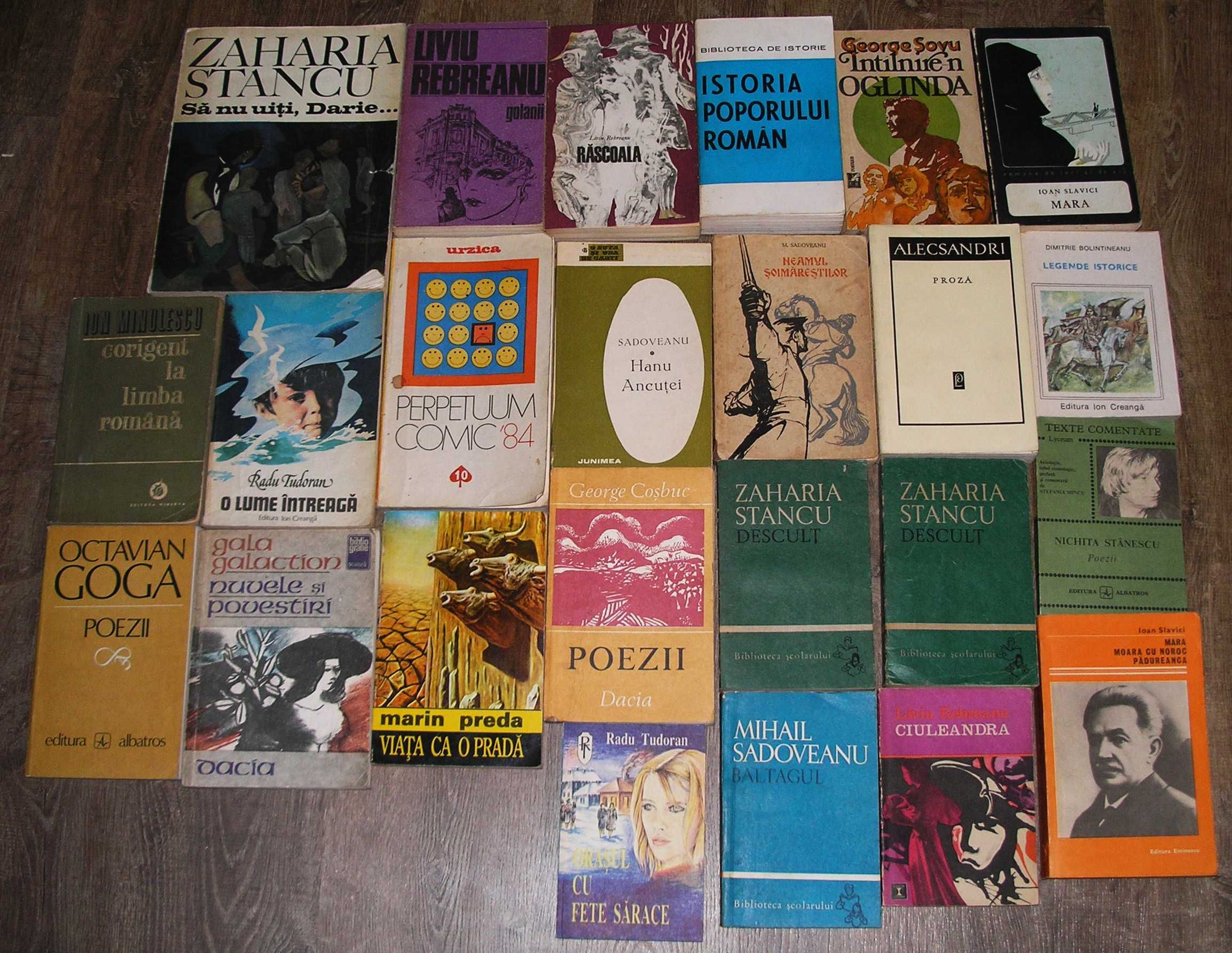 Lot 24 carti din literatura romana