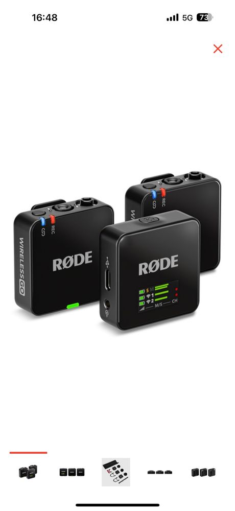 Петличка Микрофон Rode Wireless GO (3rd Gen)