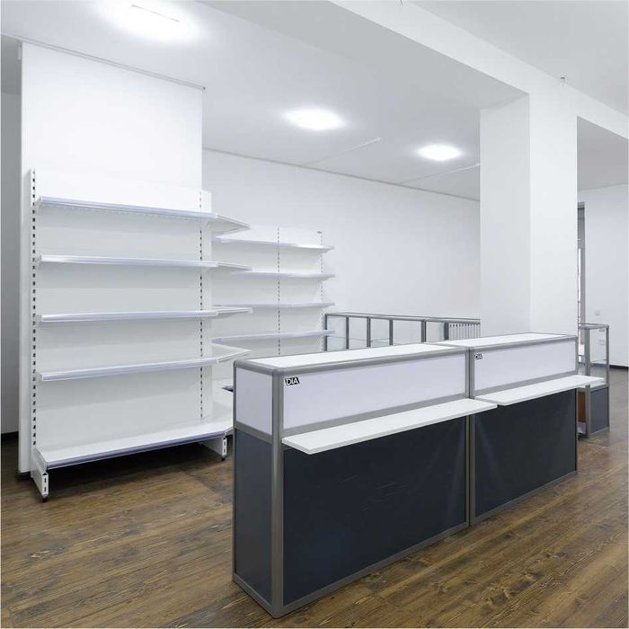 Торговое оборудование, витрины прилавки склад архив