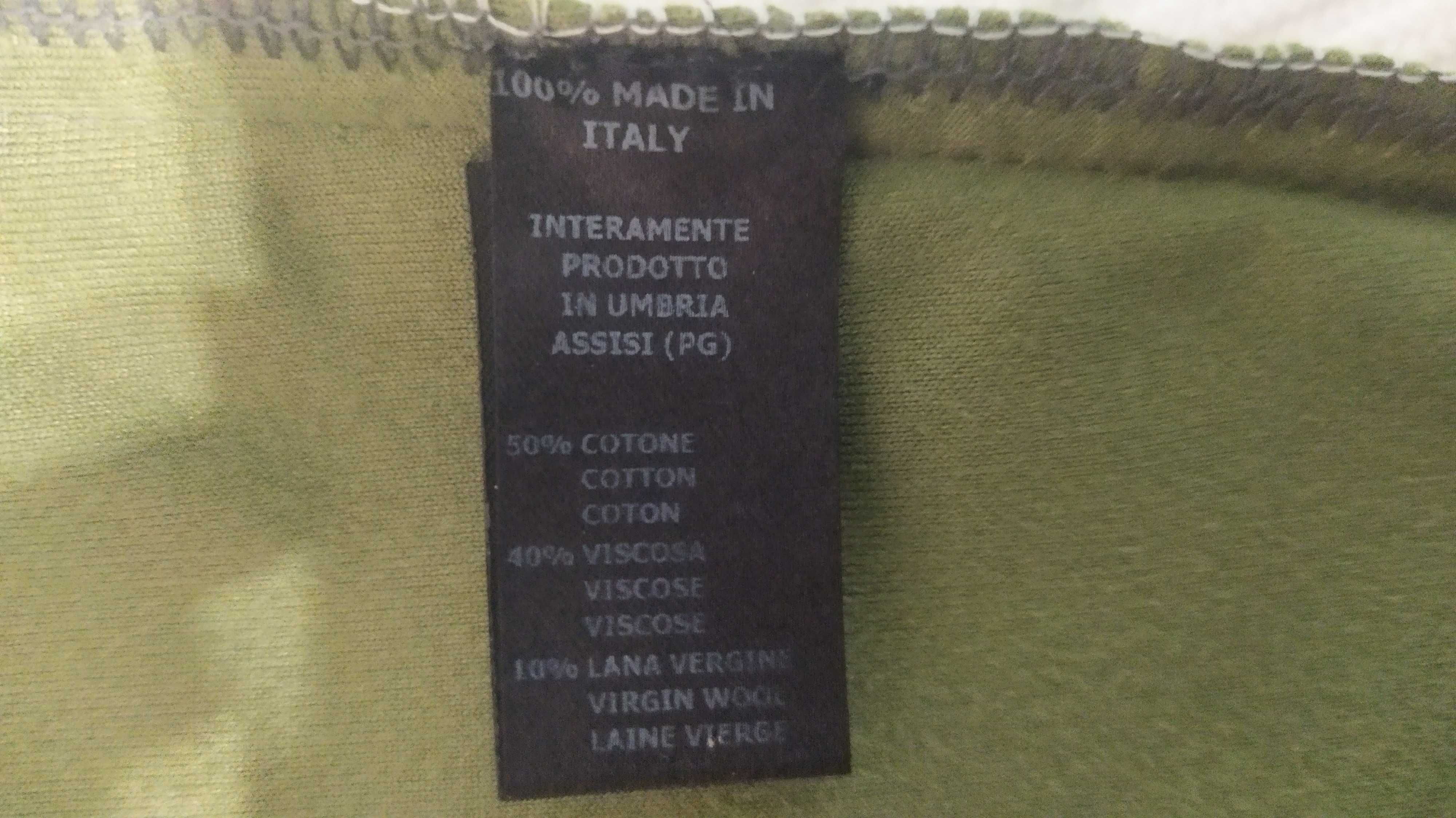 НОВ дамски панталон – Made in Italy, памучно кадифе, каки – ХL