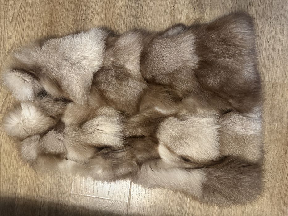 Елек от естествен косъм на лисица