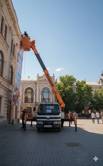 Автовышка Mitsubishi Canter 17 м | Услуги в Алматы | Надежно и выгодно