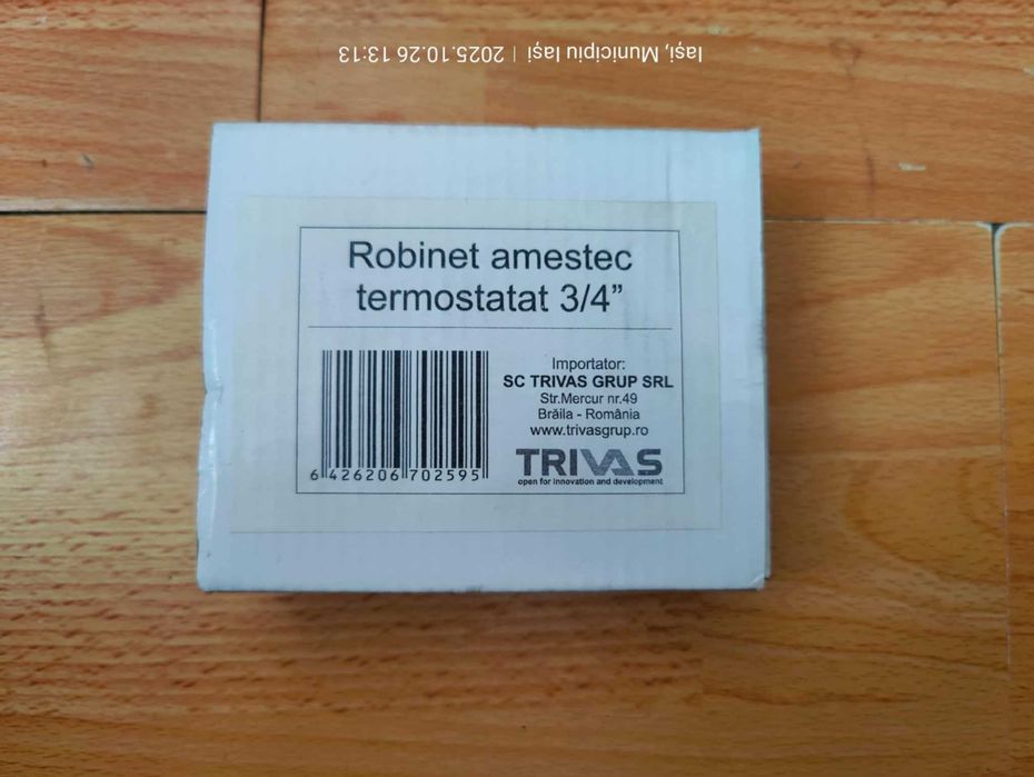 Robinet amestec termostat 3/4 inch, din alamă,(Super Ofertă).