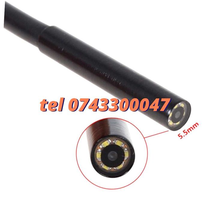 2 M Camera Endoscop boroscop 6 Led Inspectii Tehniceinstalatii