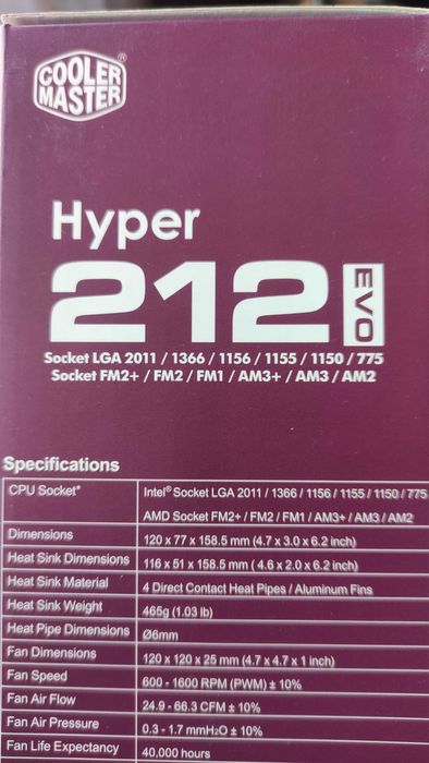 Cooler Master Hyper 212 EVO