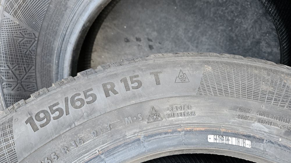 2бр гуми 195 65 15 дот 20 континентал