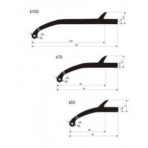 Overfender 50 si 70 mm – Universal , din cauciuc