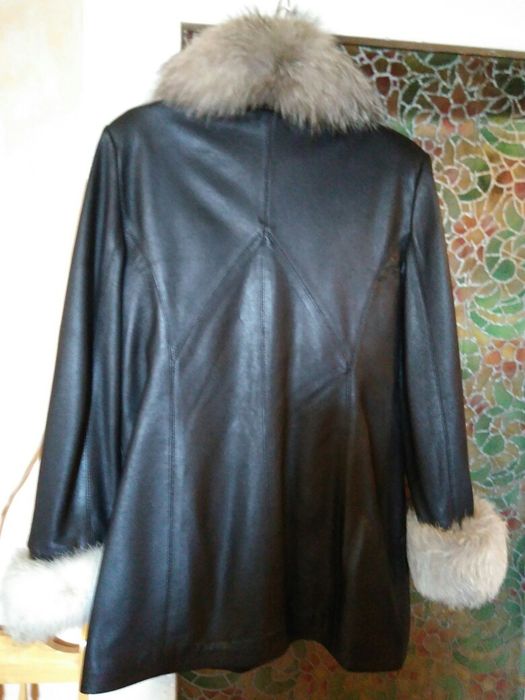 Кожено палто