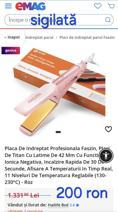 Placă de păr FASZIN