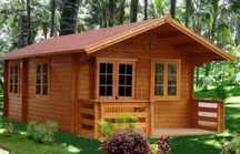 Vand casute cu terasa cabane cooertine