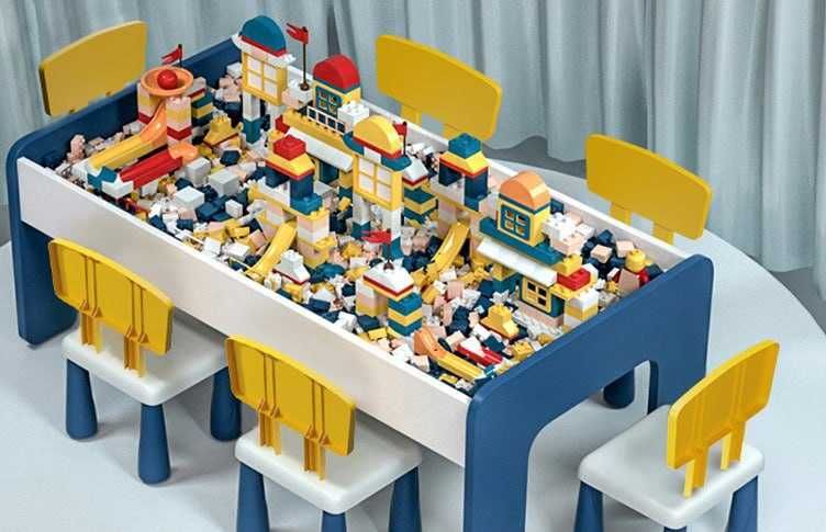 Лего, стол, с 2мя стульями -105х57х122см. Доставка бесплатно