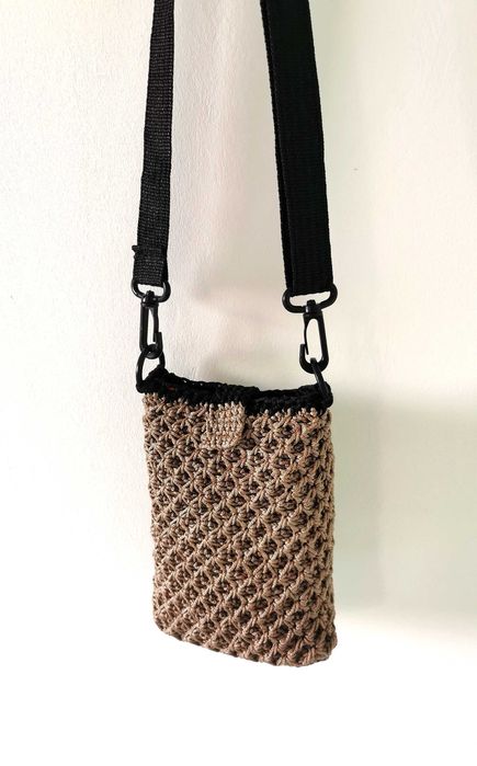 Малка  мини плетена чанта