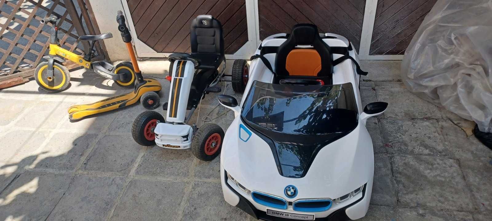 Детска електрическа кола BMW I8 concept, Картинг формула с педали
