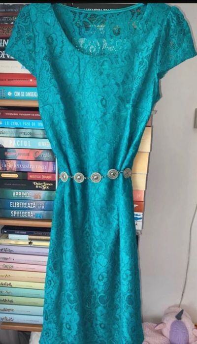 Rochie turcoaz elegantă