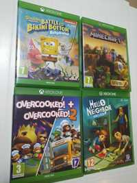 Jocuri Xbox one - Songebob, Minecraft, Overcooked, Hello Neighbor