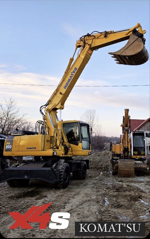 Inchiriez Buldoexcavator, Excavator roti 20t, Miniexcavator 3,5t