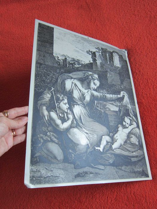 cadou rar Craciun Maria Pruncul Isus si Ioan Botezatorul copil