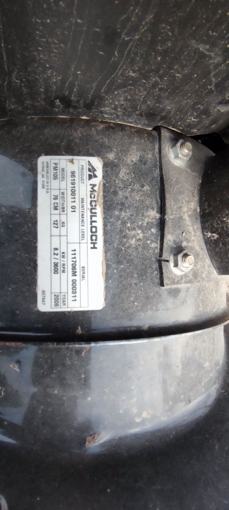 Freza zapada mcculloch pm 105