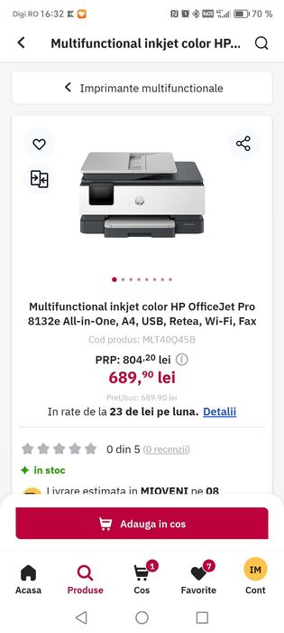 Imprimanta HP Office Jet Pro