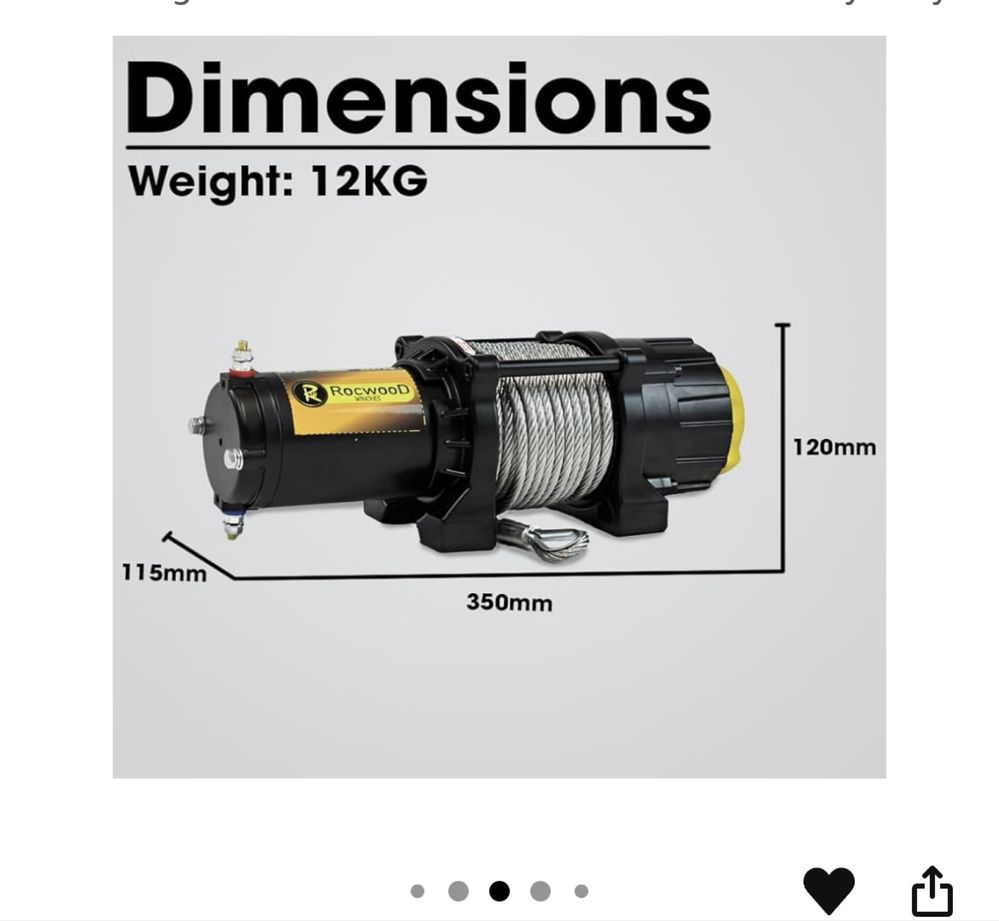 Troliu electric winch 4500 lbs