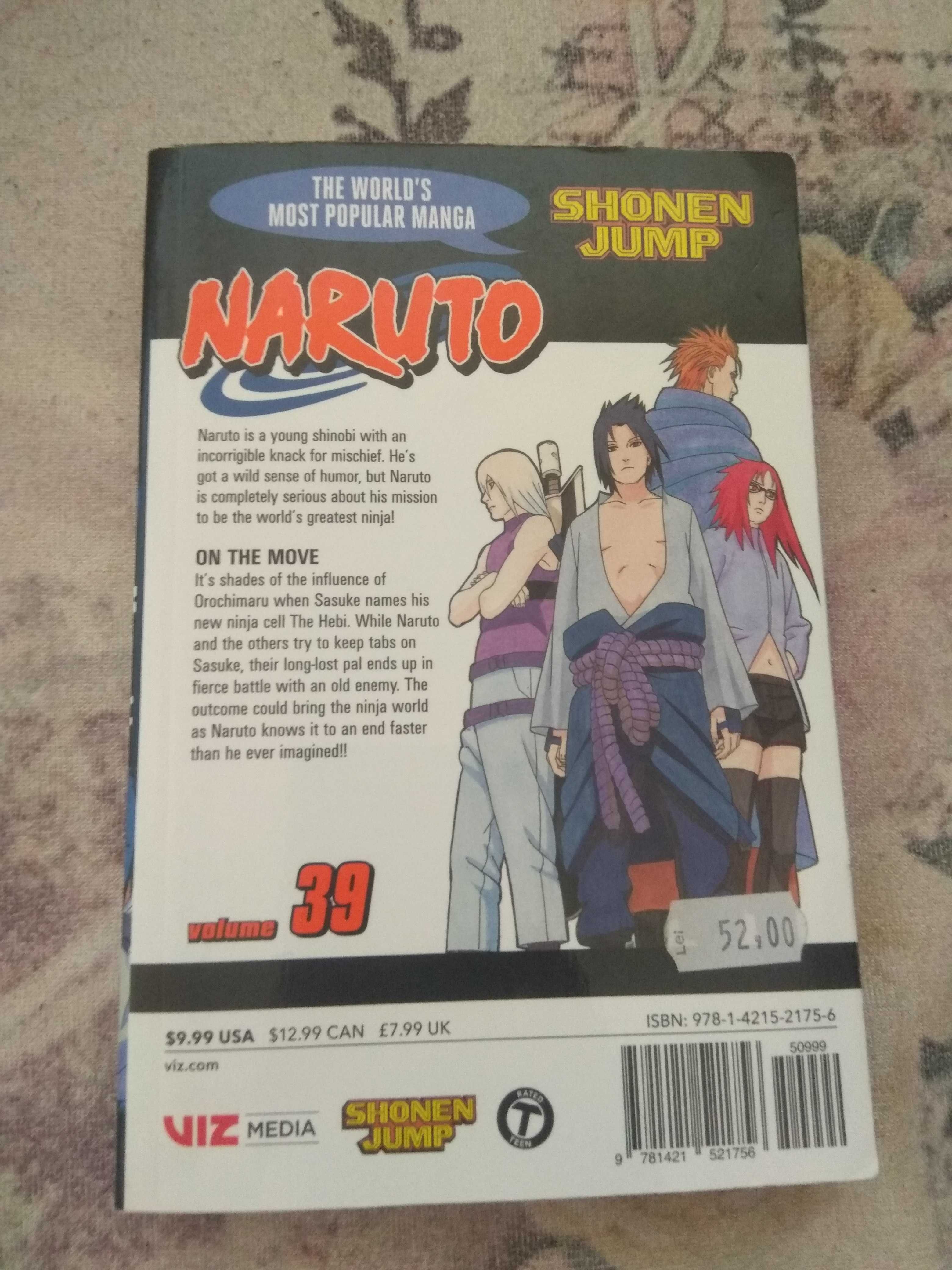 Manga Naruto volumul 39