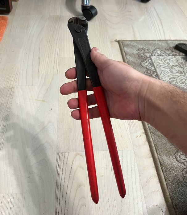 Cleste pentru constructori Knipex 300mm maner plastic - original