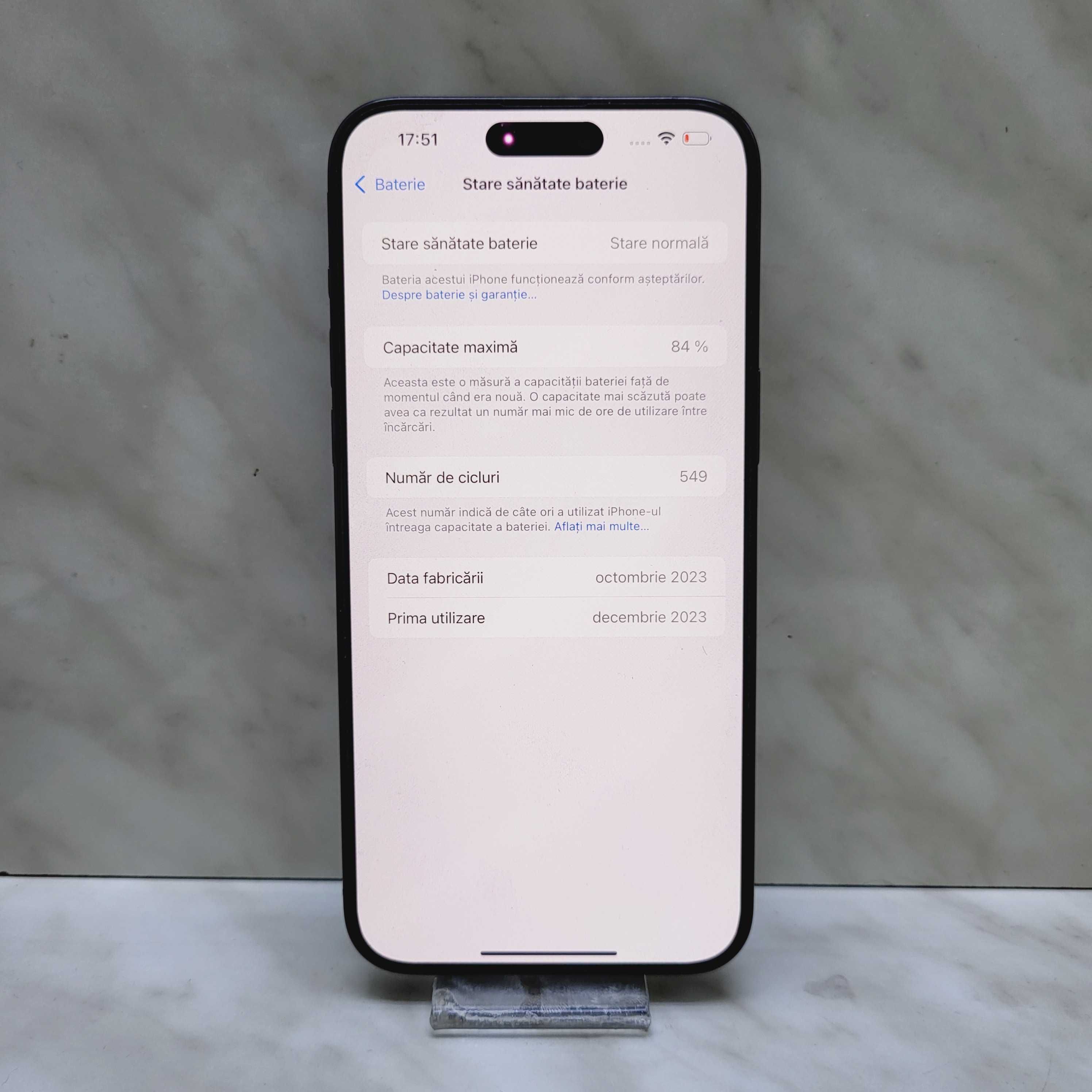 iPhone 15 Pro Max, 512GB, 84% Baterie, Zeus Amanet Militari 32127