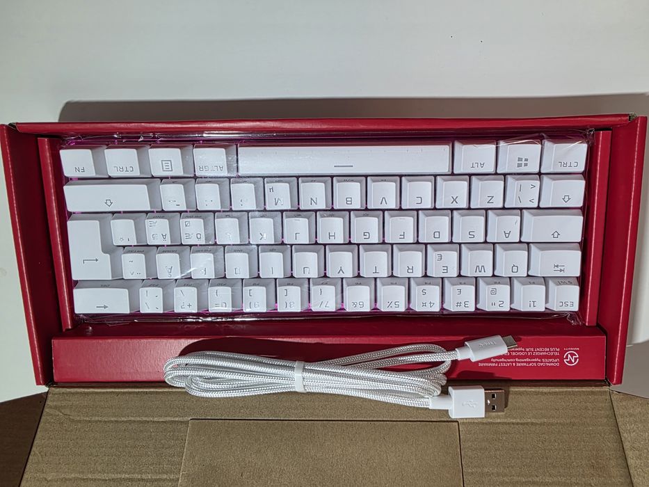 Tastatura gaming, HyperX, Alloy Origins 60, Aluminiu, USB-C, Iluminare