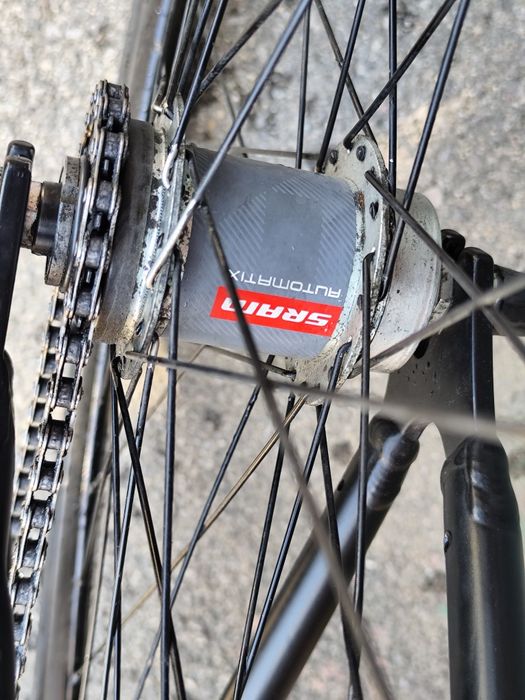 Bicicleta cursiera Fixie Inc. schimbator Sram Automatix 2 viteze autom