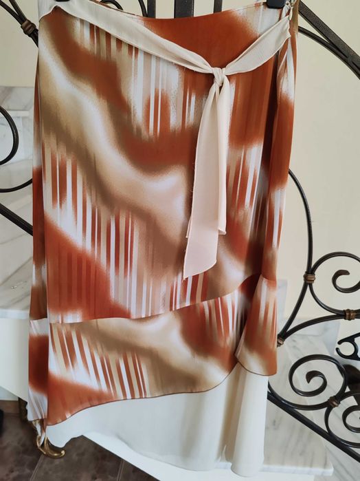 Fustă din voal,cu dublura,elegantă,de vară