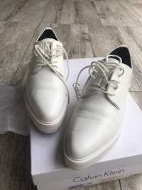 Pantofi piele tip oxford cu platforma Calvin Klein