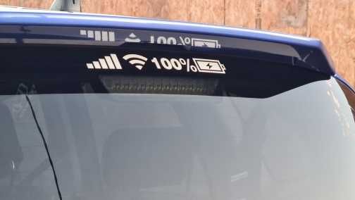 Автомобилен Стикер Телефонен Сигнал Wifi Процент Батерия
