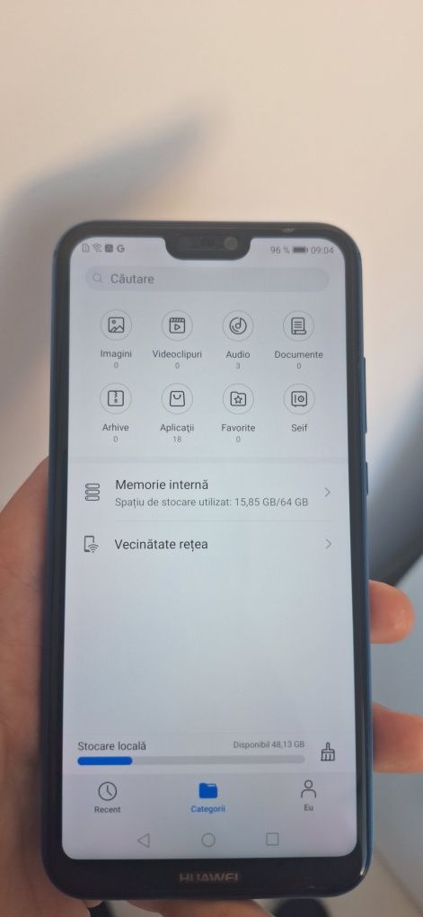 Huawei P20 Lite (liber rețea, 64gb, albastru)