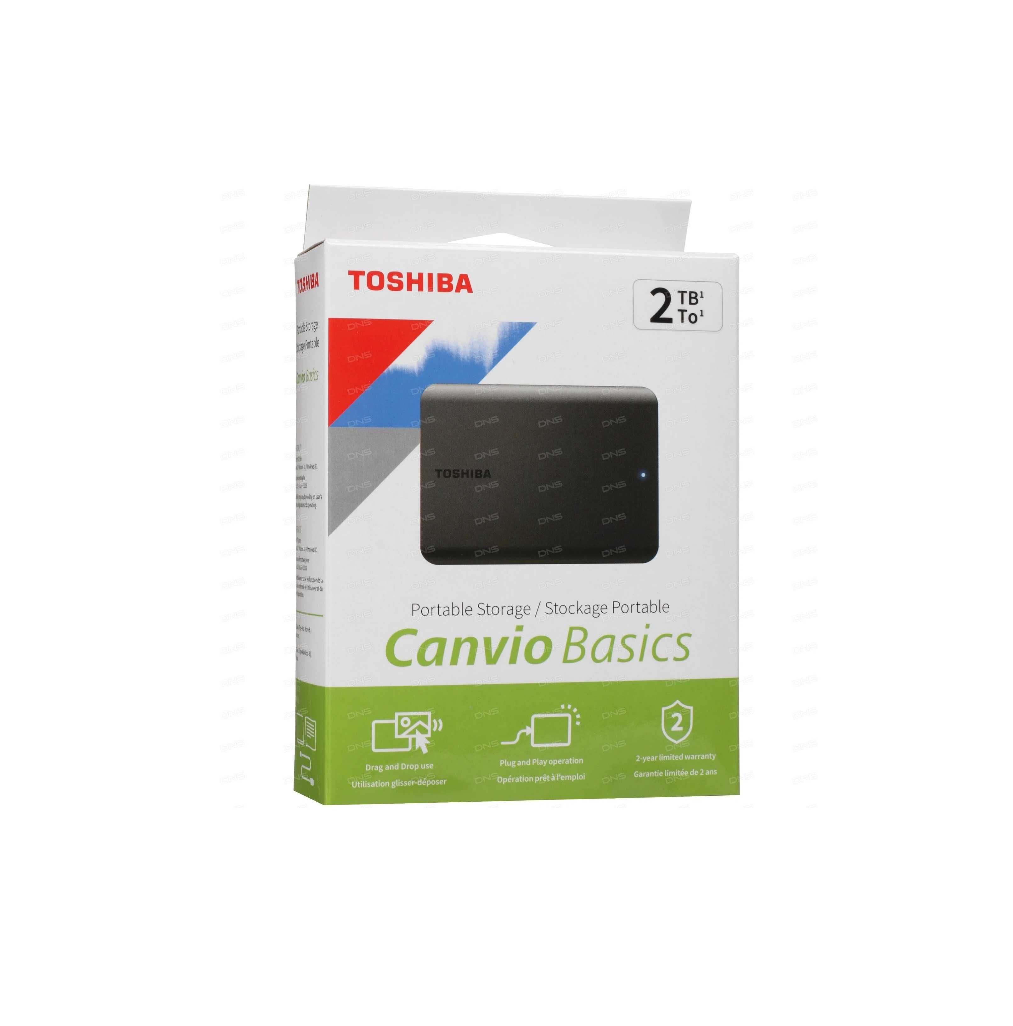 | Внешний жесткий накопитель Toshiba Canvio Basics DTB 520 2TB USB 3,2